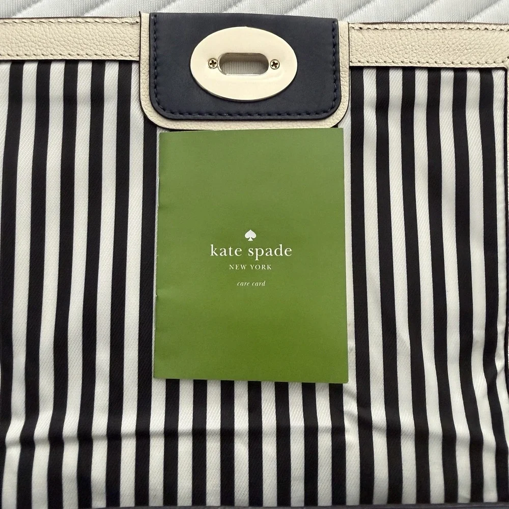 NWT‎ Kate Spade Juliana Hampton Road Crossbody Navy Pebbled Leather Purse Bag